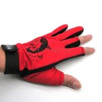 Gants de p�che anti - couleur, 1 paire, pour sports de plein air, a trois doigts expos�s, antid�rapants ...