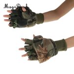 Gants de p�che antid�rapants chauds, 1 paire, camouflage, cyclisme, chasse, hiver