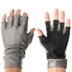 Gants de p�che demi - doigt antid�rapants, pour activit�s de plein air, gants de protection anti - uv, ...