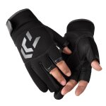 Gants de p�che universels a motif de fl�che coup�e a 3 doigts, protection solaire respirante pour l'ext�rieur, ...
