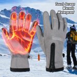 Gants d'�quitation chauds, 1 paire, hiver, antichocs, ski en plein air, snowboard, ecran tactile, gants ...