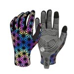 Gants d'�quitation a couleurs changeantes, 1 paire, pratiques, respirants, r�sistants a l'usure, pour ...