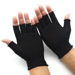 Gants sans doigts demi - doigts en coton pour femmes et hommes, gants de chasse en laine tricote, gants ...