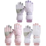 Gants de ski chauds pour femme, coupe - vent, pour ecran tactile, snowboard, cyclisme, mitaine pour les ...