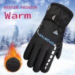 Gants de ski chauds en velours pour hommes et femmes, equipement de cyclisme, de plein air, de v�lo, ...