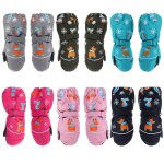 Gants de ski pour enfants, 1 paire, mitaines a manches longues, impermables, epaisses, chaudes, antidrapante ...