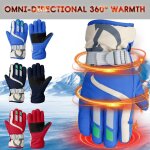 Gants de ski imperm�ables et chauds pour enfants, mitaines pour gar�ons et filles, sports de plein air, ...