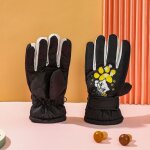 Gants de ski impermables pour enfants, mitaines epaisses, chauffe - doigts, anti - aldes, neige, enfants, ...