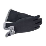 Gants de sport en cachemire pour femmes, avec noeud papillon, maintien au chaud, pour ecran tactile, ...