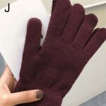 Gants tricotés en cachemire pour femme, 1 paire, protège - mains, doublure epaisse, mitaines pour les ... Gants tricotés en cachemire pour femme, 1 paire, protège - mains, doublure epaisse, mitaines pour les ...