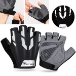 Gants de vélo demi - doigt, 1 paire, résistants aux chocs, respirants, pour vtt, equipement de cyclisme ... Gants de vélo demi - doigt, 1 paire, résistants aux chocs, respirants, pour vtt, equipement de cyclisme ...