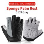 Gants de vlo demi doigt antichoc rsistant a l'usure respirant vtt vlo de route hommes femmes equipement ...