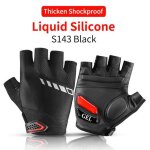 Gants de v�lo demi doigt antichoc r�sistant a l'usure respirant vtt v�lo de route hommes femmes equipement ...