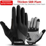 Gants de vlo pour hommes et femmes, respirants, doigt complet, cyclisme, ecran tactile, sport, vtt, ...