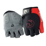 Gants de v�lo de route vtt a demi - doigts courts et respirants, rouge l