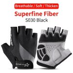 Gants de vlo vtt route vlo de montagne demi doigt hommes d't vlo gym fitness antidrapant sports, ...