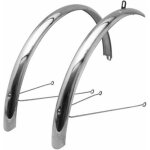 Garde boue city - vtc tringles 28  p2r inox argent 50mm (paire) livre avec jeu de tringles