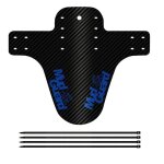 Garde - boue ultralger pour vlo de route et vtt, motif carbone, portable, roue avant et arrire - bleu ...