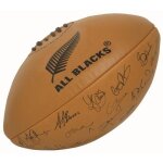 Gilbert ballon de rugby vintage - taille mini - cuir - noir