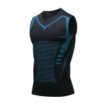Gilet amincissant en soie glace pour hommes, chemises de compression, dbardeur, manches de contrle ...