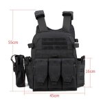 Gilet de chasse tactique 600d etanche, armure corporelle d'extérieur, gilet léger jpc molle plate, pour ... Gilet de chasse tactique 600d etanche, armure corporelle d'extérieur, gilet léger jpc molle plate, pour ...