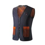Gilet chauffant homme femme, gilet chauffant electrique usb chaud noir / gris xl