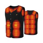 Gilet chauffant avec batterie 10000mah - v�tement chauffant electrique usb avec thermostat intelligent ...