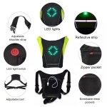 Gilet clignotant vlo gilet signalisation velo gilet led velo rflchissant 4 mode pour sac de scurit ...
