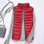 Gilet d'hiver sans manches pour femme - gilet matelassé léger en duvet pour plus de chaleur Gilet d'hiver sans manches pour femme - gilet matelassé léger en duvet pour plus de chaleur