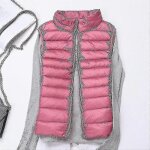 Gilet d'hiver sans manches pour femme - gilet matelassé léger en duvet pour plus de chaleur Gilet d'hiver sans manches pour femme - gilet matelassé léger en duvet pour plus de chaleur