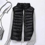 Gilet d'hiver sans manches pour femme - gilet matelassé léger en duvet pour plus de chaleur Gilet d'hiver sans manches pour femme - gilet matelassé léger en duvet pour plus de chaleur