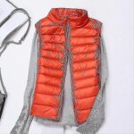 Gilet d'hiver sans manches pour femme - gilet matelass lger en duvet pour plus de chaleur