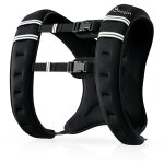 Gilet lest 8 kg - veste leste de sport fitness - poche de rangement intgre - oxford noir