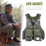 Gilet de p�che d'�t� en nylon pour hommes, gilet de p�che multi - poches portable, respirant et l�ger ...