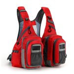 Gilet de pche multifonctionnel avec poches respirant pour la pche en rivire gilet de type flight pour ...