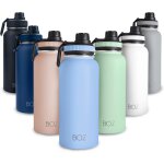 Gjfty - gourde isotherme en acier inoxydable 1l, sans bpa, isolation sous vide gourde inox avec couvercle ... Gjfty - gourde isotherme en acier inoxydable 1l, sans bpa, isolation sous vide gourde inox avec couvercle ...