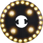 Gjfty - ¿ lumire blanche chaude pour parasol de terrasse, 3 modes de luminosit, 28 lumires led a ...
