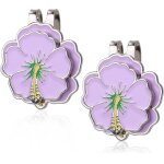 Gjhgf - 2pcs marqueur balle golf magntique pince a chapeau, en forme fleur ensemble marqueurs balle ...
