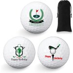 Gjhgf - 3 pezzi set regalo di palline da golf happy birthday divertente regalo palline da golf per golfisti ...