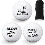 Gjhgf - 3 pezzi set regalo di palline da golf happy birthday divertente regalo palline da golf per golfisti ...