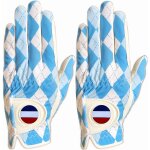 Gjhgf - gant de golf homme main droite gauche avec france marqueur de balle cuir 2 pack, gants de golf ...