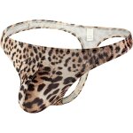 Gjhgf - homme imprimé léopard tanga taille basse bikini slip sous - vêtement Gjhgf - homme imprimé léopard tanga taille basse bikini slip sous - vêtement