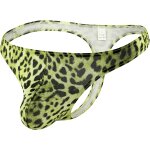 Gjhgf - homme imprimé léopard tanga taille basse bikini slip sous - vêtement Gjhgf - homme imprimé léopard tanga taille basse bikini slip sous - vêtement