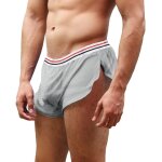 Gjhgf - hommes shorts en maille avec de grands cts fendus sous - vtements boxers slips rsille maillot ...