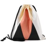 Gjhgf - - sac a cordon triangulaire - sac a cordon gomtrique en coton rsistant - idal pour le gymnase, ...