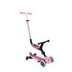 Globber - trottinette evolutive go - up active lights 360 - rose pastel