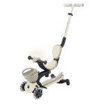 Globber - trottinette evolutive go - up baby 360 lights - taupe