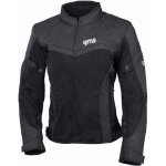 Gms tara mesh veste textile de moto de dames, noir, taille 3xl pour femmes