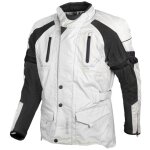 Gms taylor veste textile moto, noir - beige, taille l pour hommes