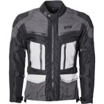 Gms tigris veste textile de moto imperm�able, noir - gris - blanc, taille 5xl pour hommes